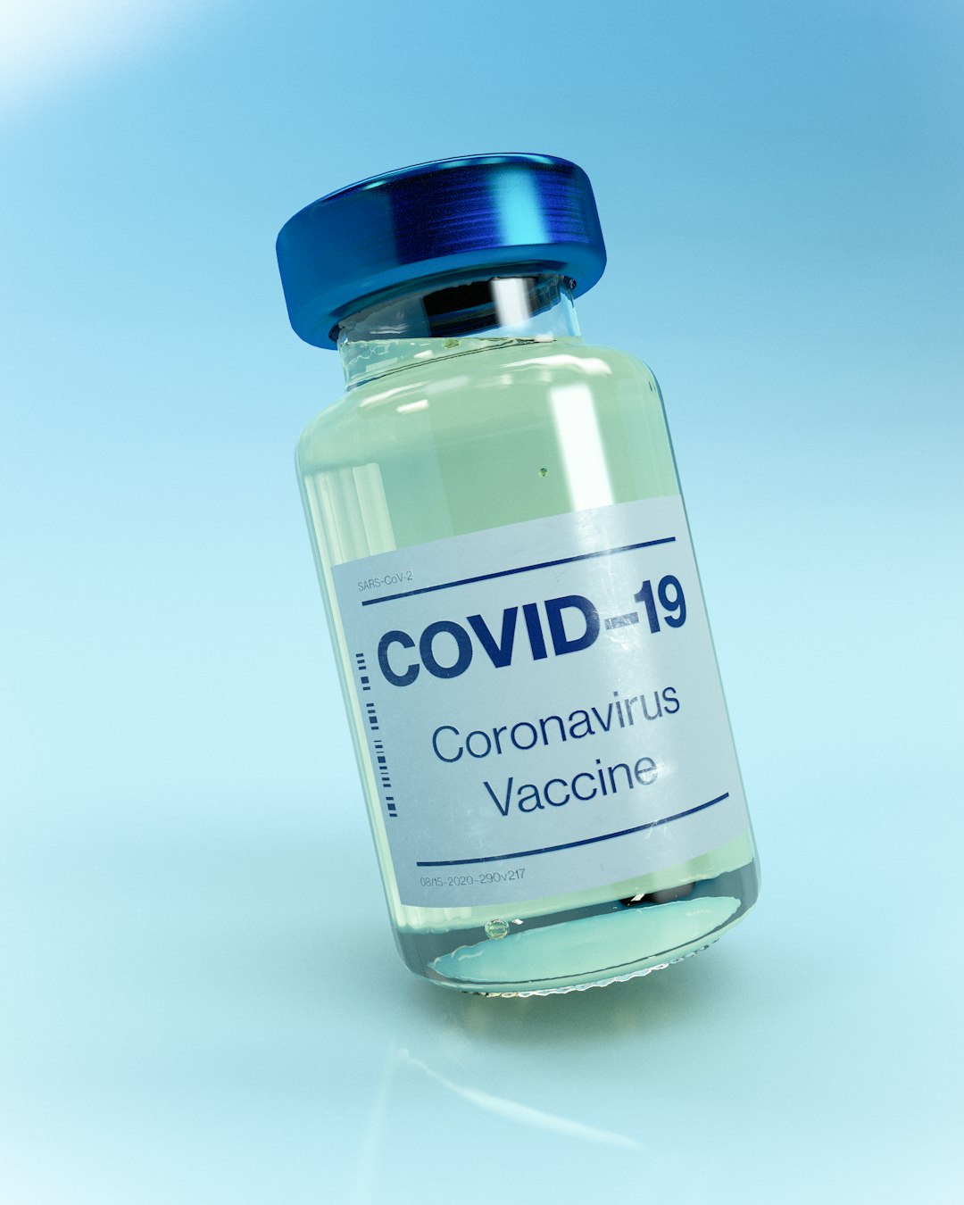 Covid-19 Vaccine Bottle Mockup (does not depict actual vaccine).